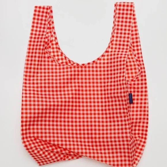 NWT Standard BAGGU Reusable Bag – Red Gingham - Picture 4 of 8